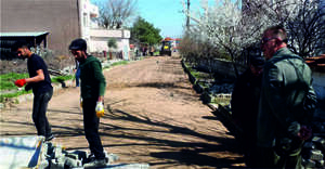 ilçemizde Parke Taşı Çalışmaları Devam Ediyor