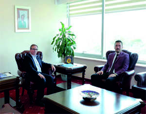 ilçemiz Belediye Başkanı Balkan, Rektör Tabakoğlu’nu Ziyaret Etti