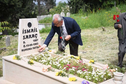 MERHUM BELEDİYE BAŞKANI İSMAİL SARAÇ, MEZARI BAŞINDA ANILDI