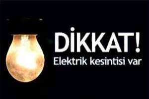 2 MAHALLEDE ELEKTRİK KESİNTİSİ