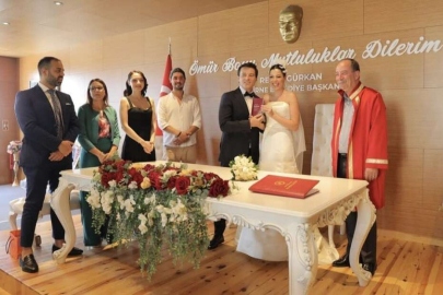 İTALYAN DAMAT VE EŞİNİN NİKAHINI GÜRKAN KIYDI