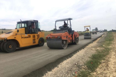 EDİRNE'DE YOL YAPIM ÇALIŞMALARI