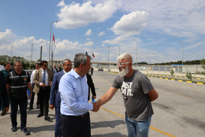 SEZER, HAMZABEYLİ SINIR KAPISI'NDA İNCELEMELERDE BULUNDU