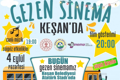 KEŞAN’A “GEZEN SİNEMA TIR’I”