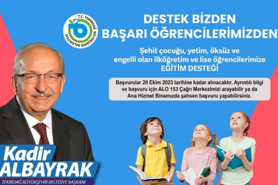 ÖĞRENCİLERE EĞİTİM DESTEĞİ