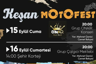 KEŞAN MOTOFEST BAŞLIYOR