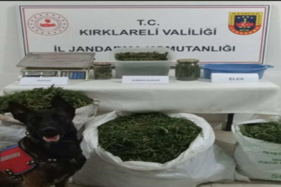 KIRKLARELİ’NDE 22 KİLO ESRAR VE 120 BİN MAKARON ELE GEÇİRİLDİ