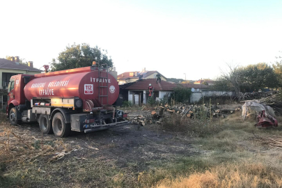 BABAESKİ'DE EVDE ÇIKAN YANGIN SÖNDÜRÜLDÜ