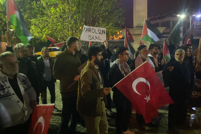 KIRKLARELİ’NDE İSRAİL PROTESTOSU