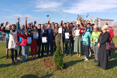 ‘Demir Atlı Adam’ Edirne’ye de fidan dikti