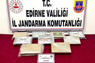 Edirne’de kokain tacirlerine büyük darbe