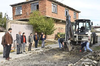 Uzunlar yol çalışmalarını inceledi