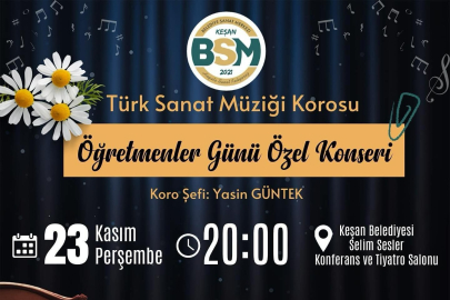 Keşan’da Öğretmenler Günü konseri