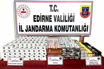 Edirne’de kaçakçılık operasyonu