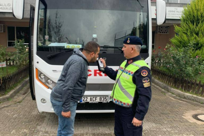 Jandarmadan araç ve şoförlere denetim