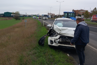 Tekirdağ’da trafik kazası: 2 yaralı