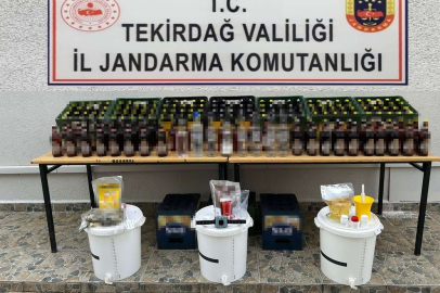 250 litre sahte alkol yakalandı