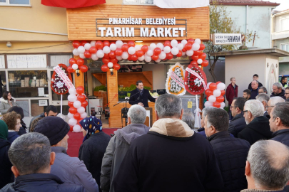 Pınarhisar'da tarım marketi açıldı