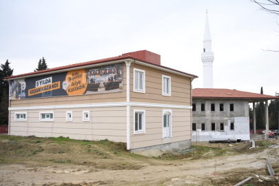 Yeni asri cami ve mezarlık işleri binasında sona doğru