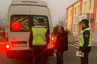 Kavaklı’da öğrenci servisleri denetlendi