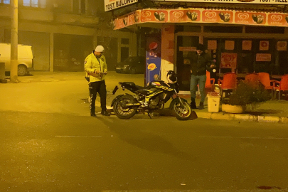 Edirne'de motosiklet devrildi: 1 yaralı