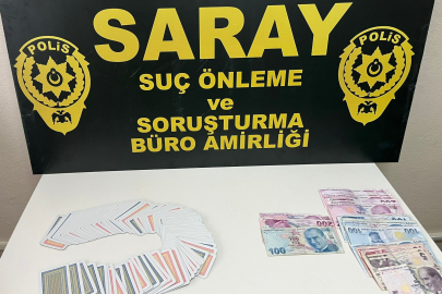 Tekirdağ'da kumar oynayanlar suçüstü yakalandı