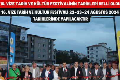 Vize Tarih ve Kültür Festivali'nin tarihi belli oldu