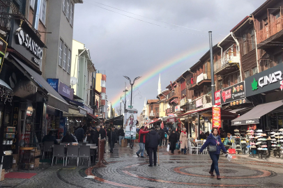 Edirneliler kışın ortasında baharı yaşadı