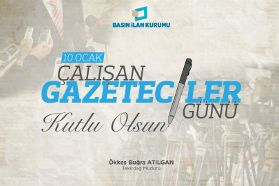 BİK Tekirdağ Şube Müdürü Atılgan Gazetecileri Unutmadı