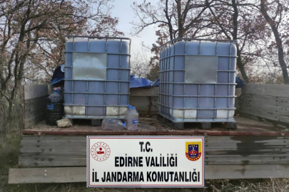 Ormanlık alanda 2,2 ton kaçak içki