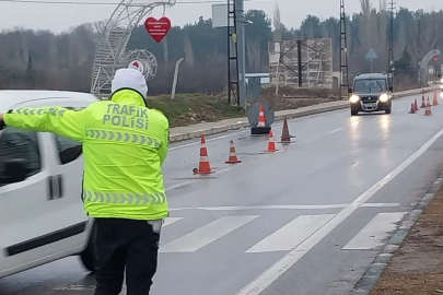 Kırklareli’nde 7 araç trafikten men edildi