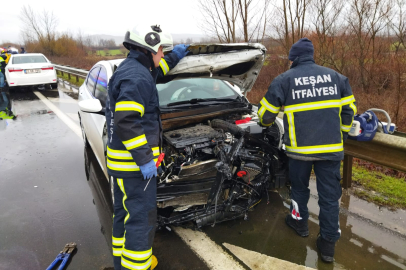 Keşan’da trafik kazası: 4 yaralı