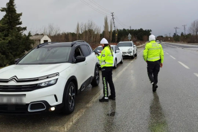 17 araç trafikten men edildi