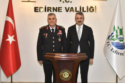 Edirne Valisi Yunus Sezer'e ziyaret