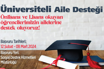 ‘Üniversiteli Aile Desteği’ başvuruları başlıyor