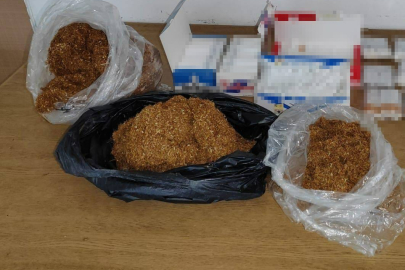 2 kilo 350 gram kıyılmış tütün ele geçirildi