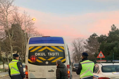 Kırcasalih’te okul servislerine denetim