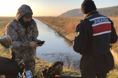 Gala Gölü’nde avcılar denetlendi