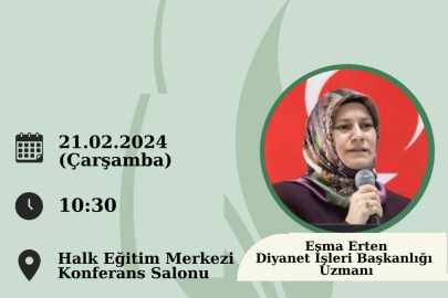 Edirne'de ailede zaman bilinci konferansı düzenlenecek