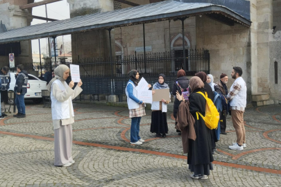 İsrail protestosunu fotoğrafladılar