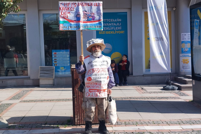 Tek başına eylem yaptı