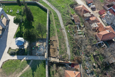 Edirne Mevlevihanesi'nin temellerine ulaşıldı