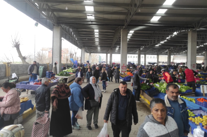 Havsa Halk Pazar’ına yoğun ilgi