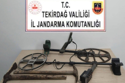 Tekirdağ'da kaçak kazı operasyonu