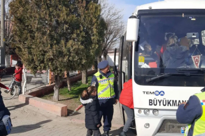 Yaya geçitlerinde denetim yapıldı