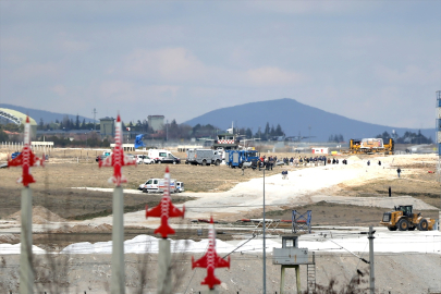 Konya'da askeri eğitim uçağı düştü