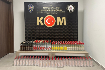 250 litre sahte içki, 62 litre etil alkol ele geçirildi