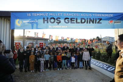 Hayrabolu’da Millet Bahçesi törenle açıldı