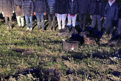 Edirne'de 21 düzensiz göçmen yakalandı