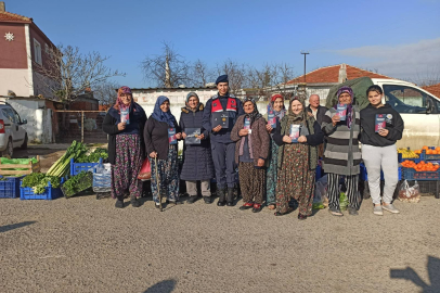 Enez Halk Pazarı’nda KADES tanıtıldı